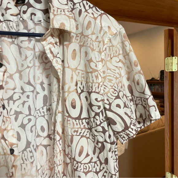 Michael Kors Men's Short Sleeve Collar Shirt Casual Size XL - Picture 7 of 11